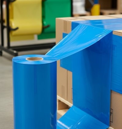 Mavi Renkli Streç Film - 50 cm x 300 Metre (17 mikron)