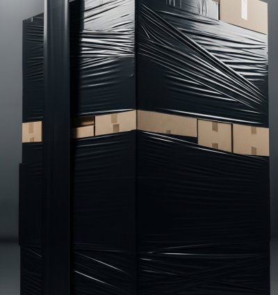 Siyah Palet Streç Film - 50 cm x 200 Metre (17 mikron)