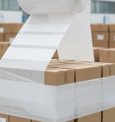 Beyaz Renkli Streç Film - 50 cm x 200 Metre (17 mikron)